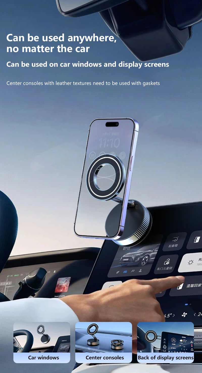 Magnetic Car Phone Holder – Foldable & Adjustable