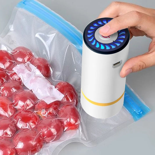 Mini Electric Vacuum Sealer Pump – Rechargeable Food Saver