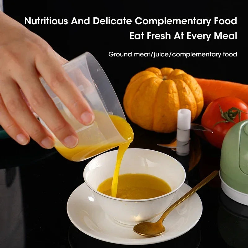 Electric Garlic Chopper, Mini Portable Veggie Chopper