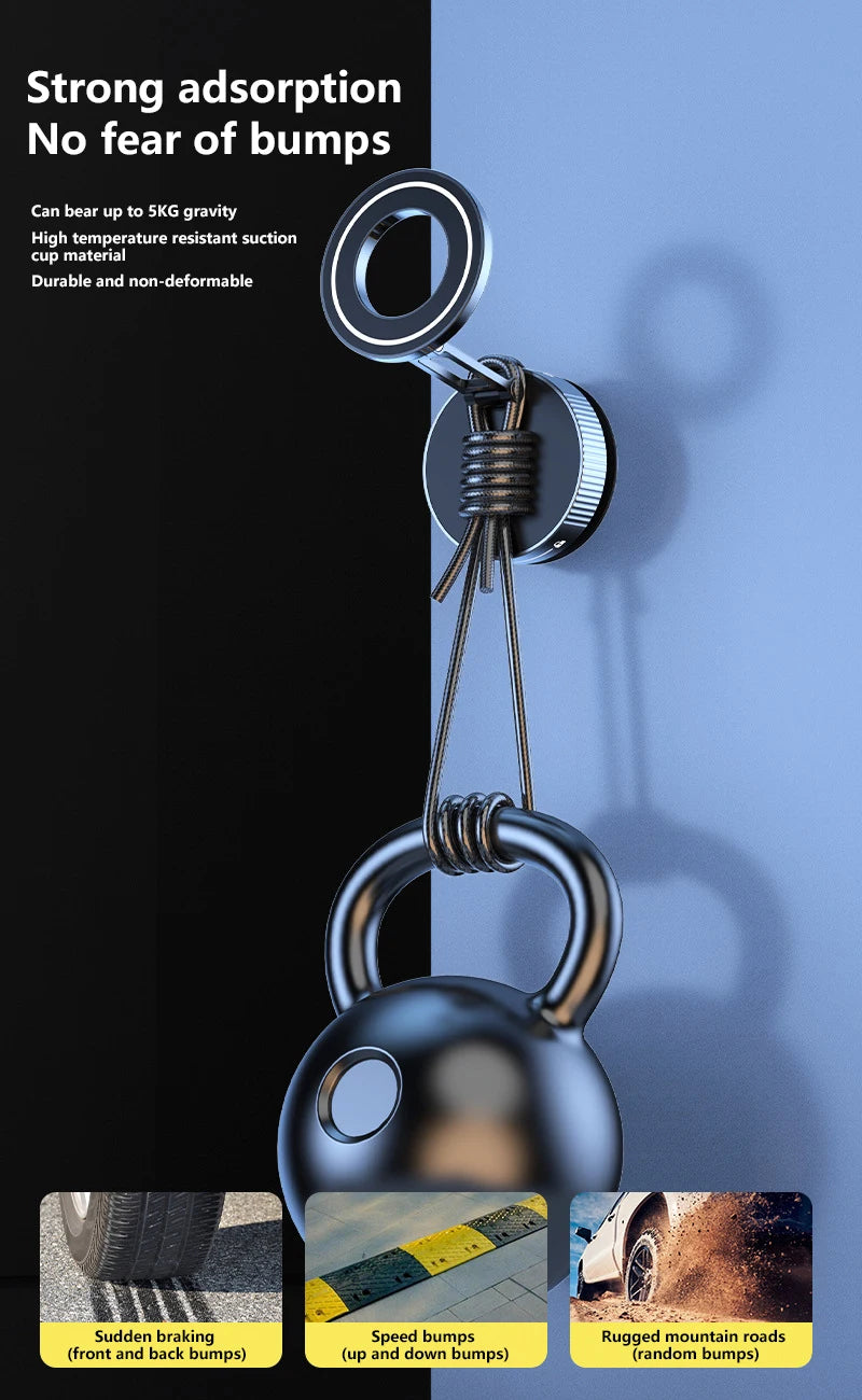 Magnetic Car Phone Holder – Foldable & Adjustable