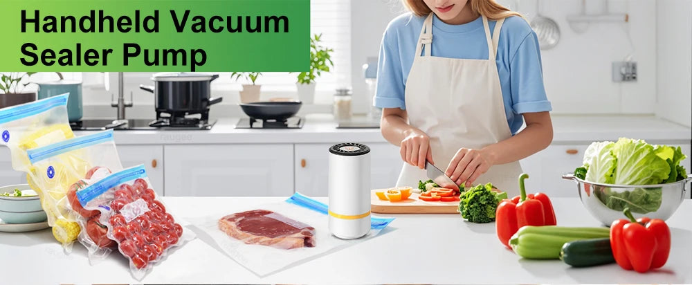 Mini Electric Vacuum Sealer Pump – Rechargeable Food Saver